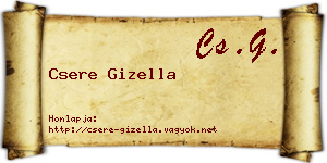 Csere Gizella névjegykártya